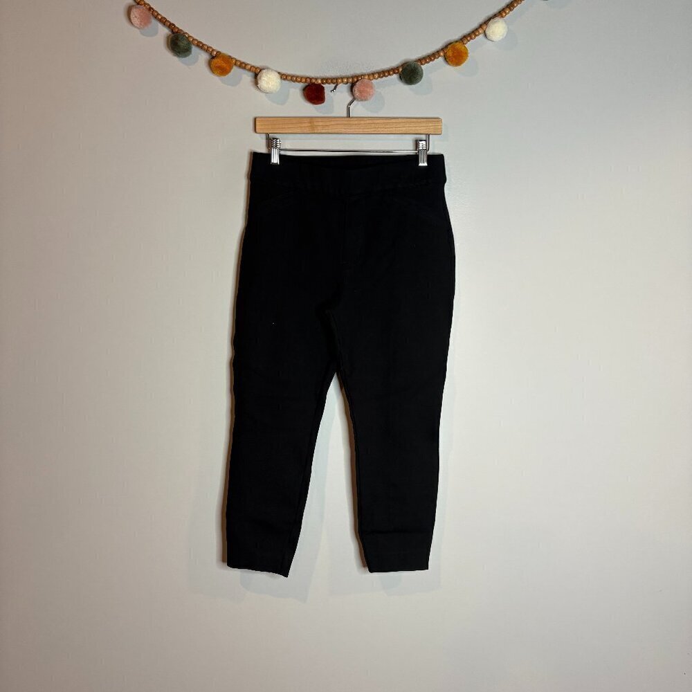 Spanx black cropped capri ponte pants